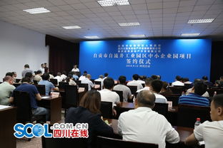 自貢市自流井舉行中小企業園項目合作協議簽約儀式